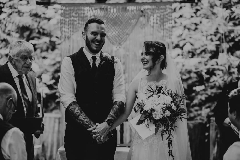 Macrame Backdrop Hanging Decor Ceremony Arnos Vale Wedding Chloe Mary Photography