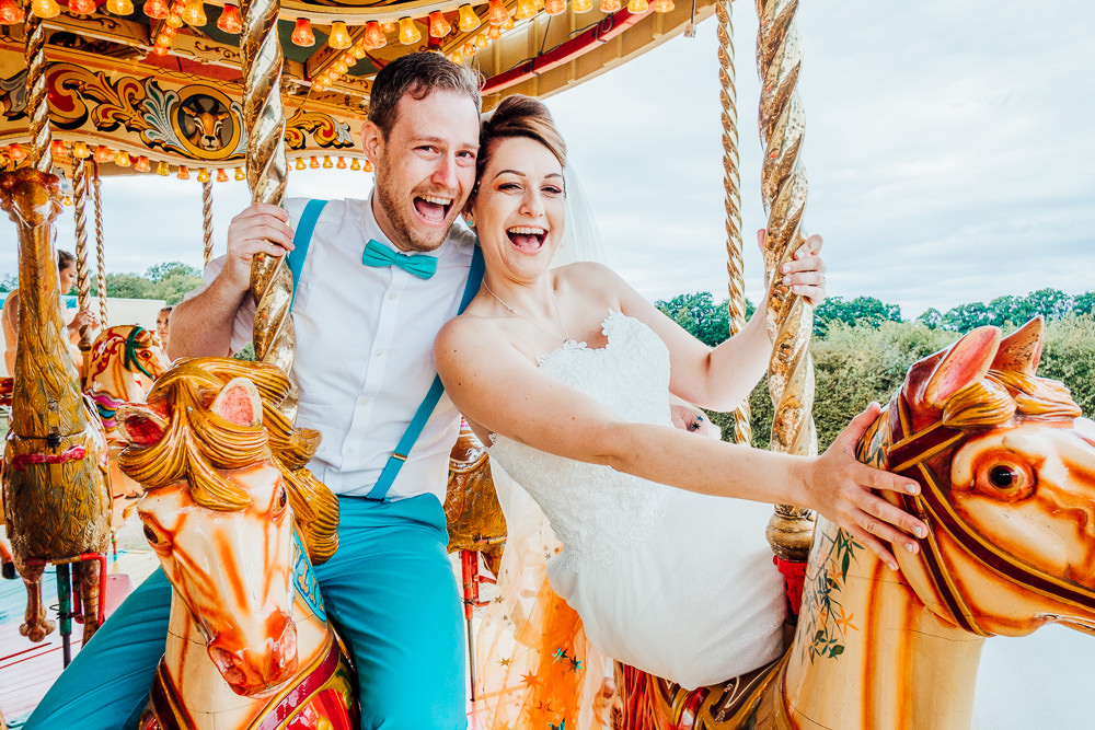 Funfair Carousel Fairground Ride Big Top Wedding Anna Pumer Photography