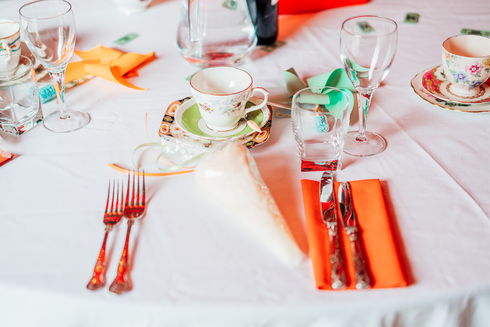 Place Setting Decor Candyfloss Favours Big Top Wedding Anna Pumer Photography