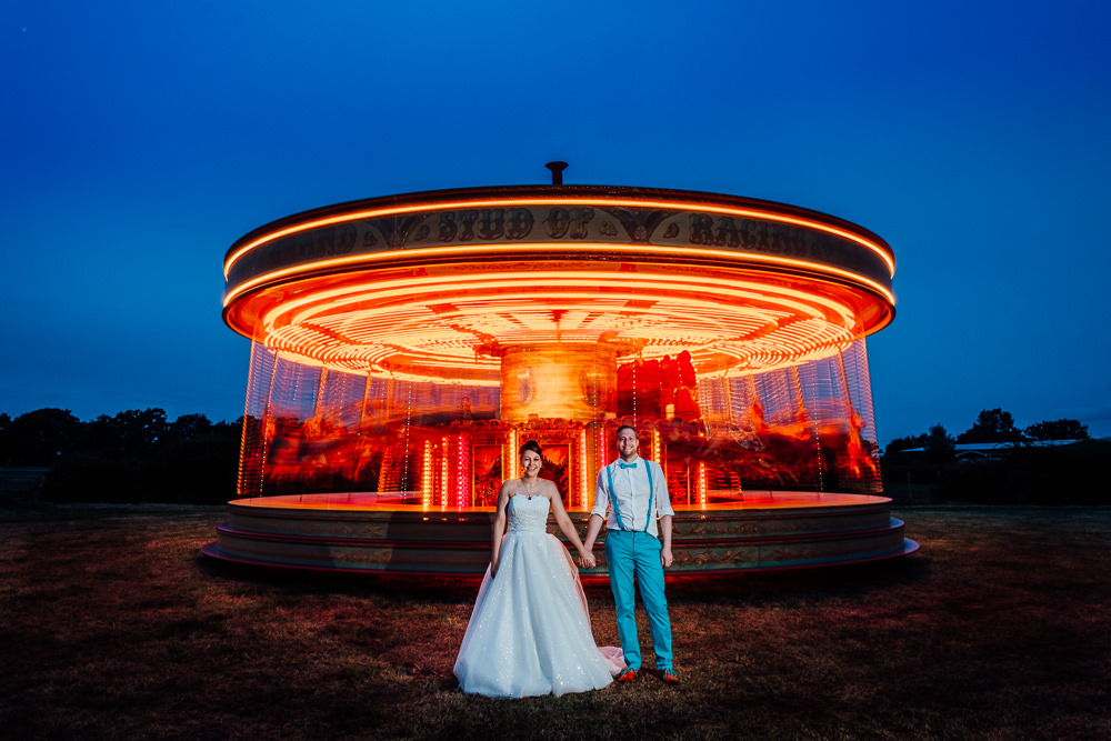 Funfair Carousel Fairground Ride Big Top Wedding Anna Pumer Photography