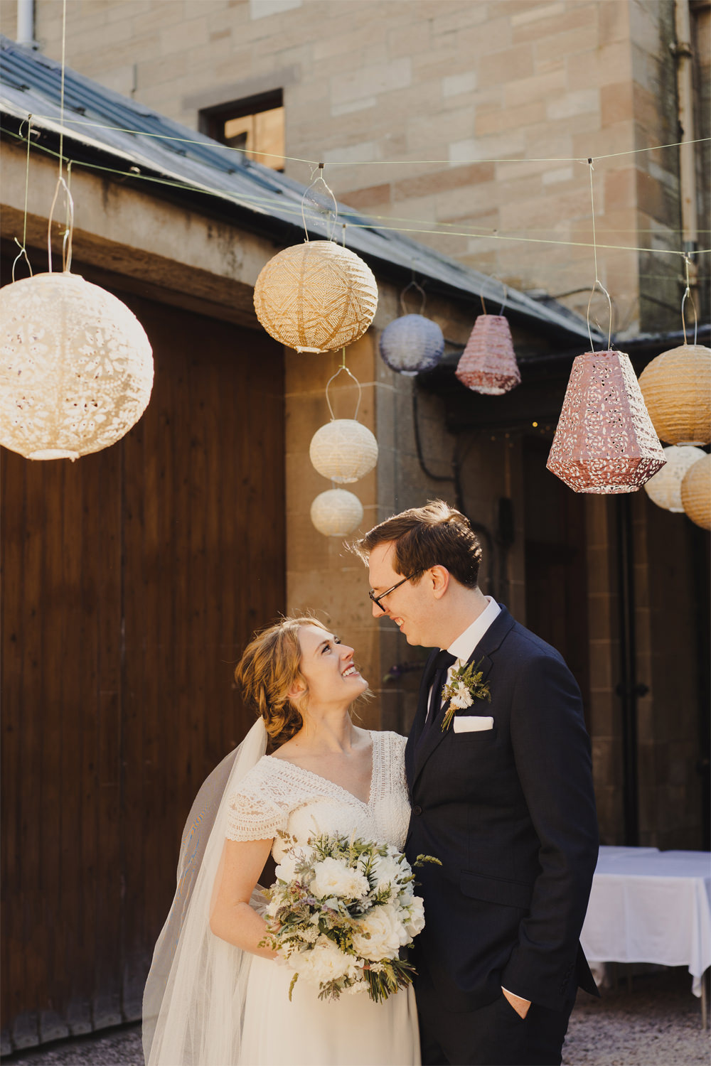 Hanging Lanterns Decor Decoration Lampshades Cambo Estate Wedding Anna Urban Wedding Photography