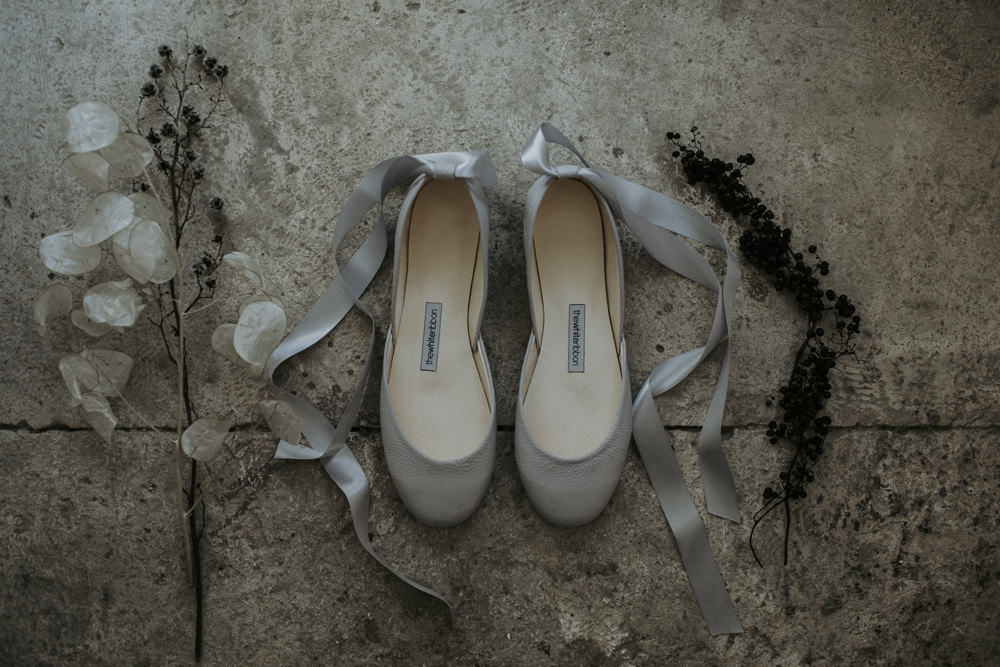 Ballet Pumps Shoes Bride Bridal Cave Wedding Ideas Vanessa Illi Photographer