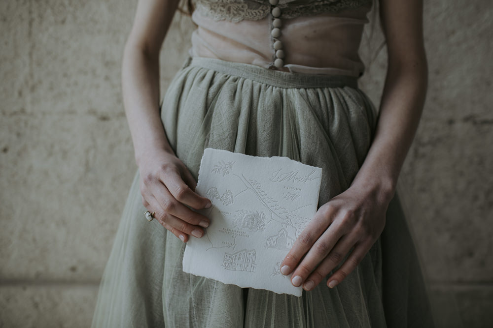 Stationery Invite Invitations Flat Lay Organic Natural Calligraphy Letterpress Cave Wedding Ideas Vanessa Illi Photographer