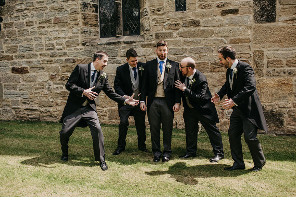 Groom Suit Traditional Tails Groomsmen Celeste Marquee Wedding Sarah Longworth Photography