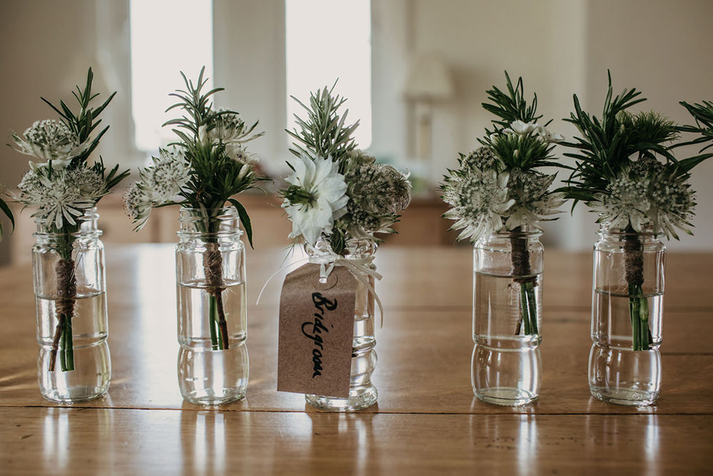 Buttonhole Flowers Celeste Marquee Wedding Sarah Longworth Photography