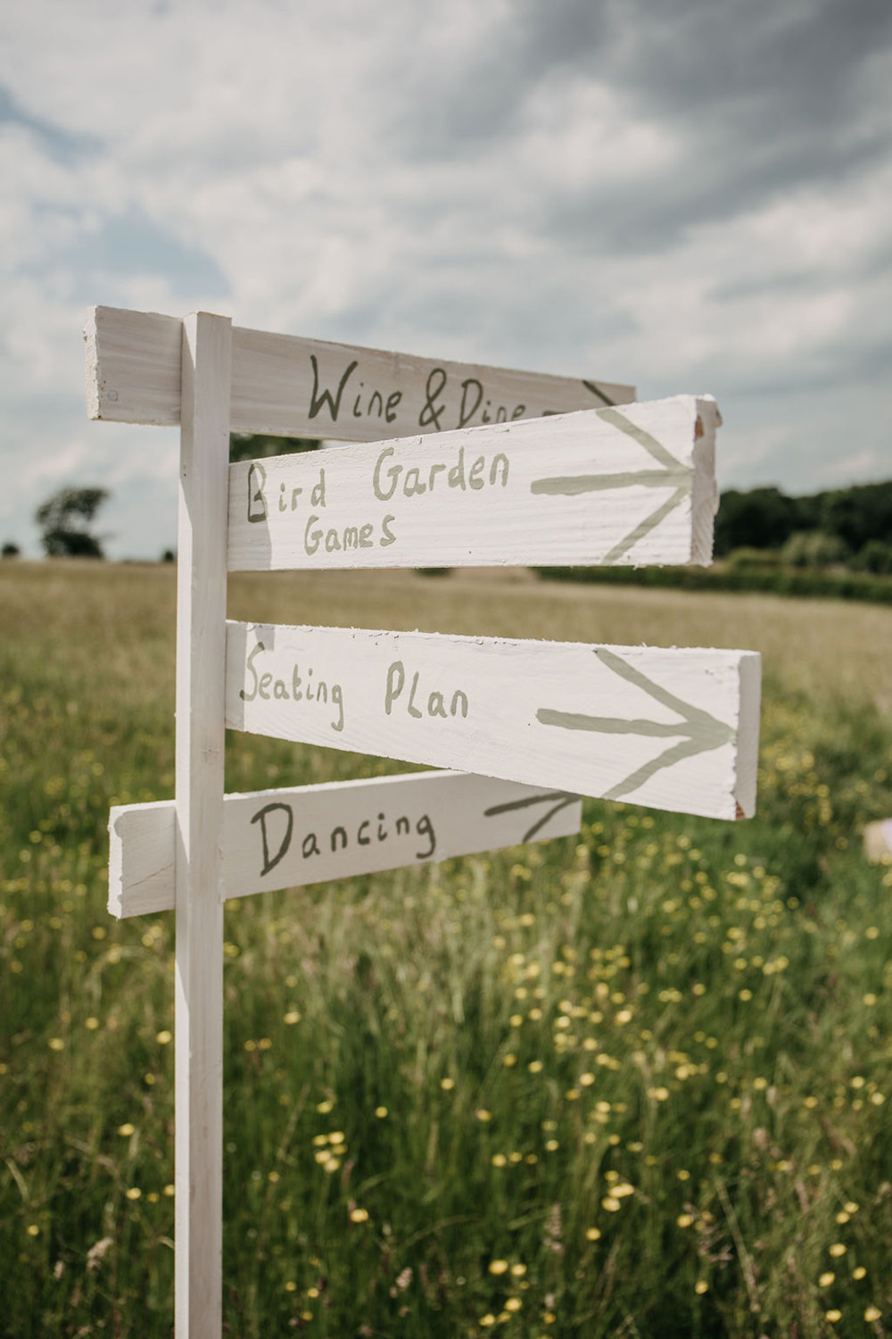 Wooden Sign Signage Signs Signpost Celeste Marquee Wedding Sarah Longworth Photography