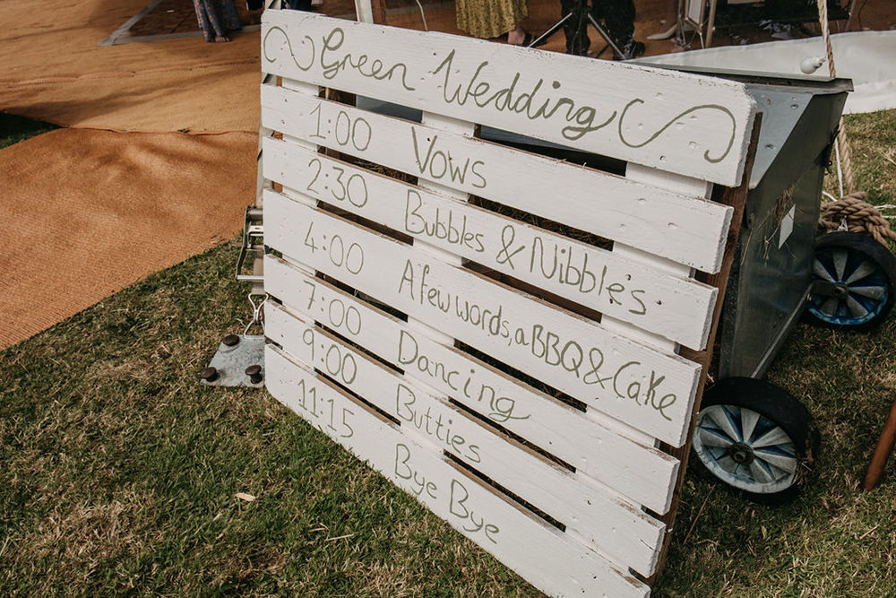 Wooden Pallet Sign Signage Signs Calligraphy Celeste Marquee Wedding Sarah Longworth Photography