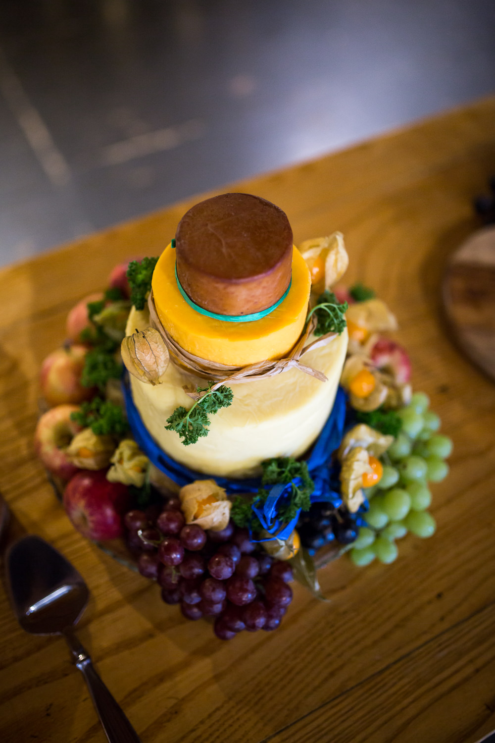 Cheese Tower Cake East Quay Wedding Florence Berry Photography