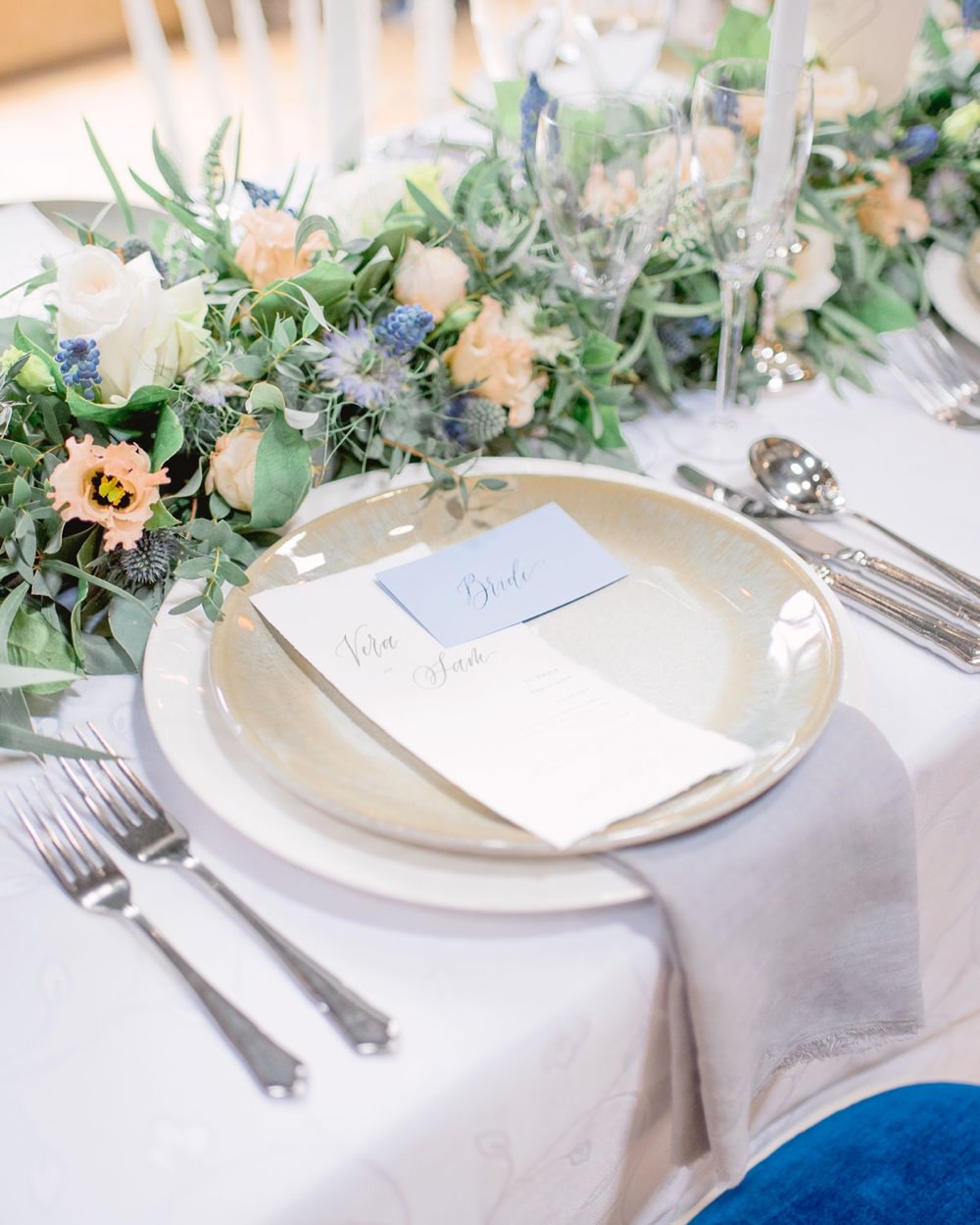 Place Setting Plates Napinks Cutlery Elegant Wedding Ideas Yll Weddings