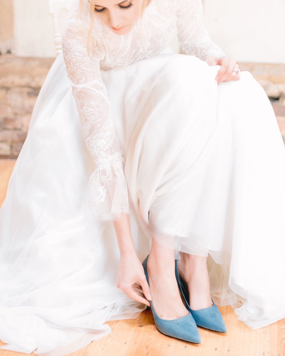 Blue Shoes Bride Bridal Elegant Wedding Ideas Yll Weddings