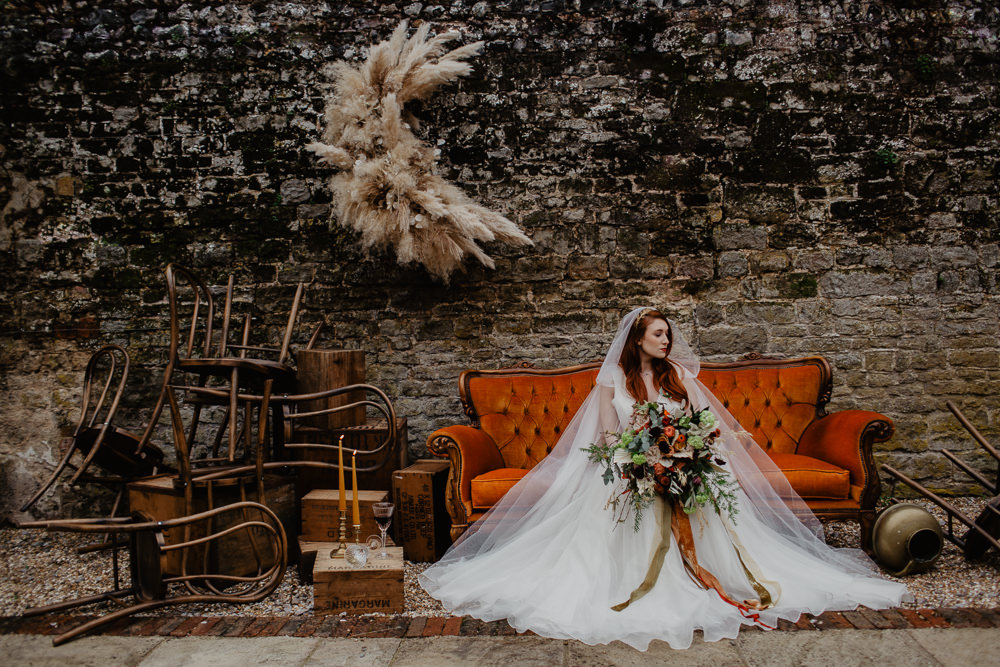 Dress Gown Bride Bridal Organza Ballet Cape Veil Hood Elopement Wedding Ideas Oilvejoy Photography