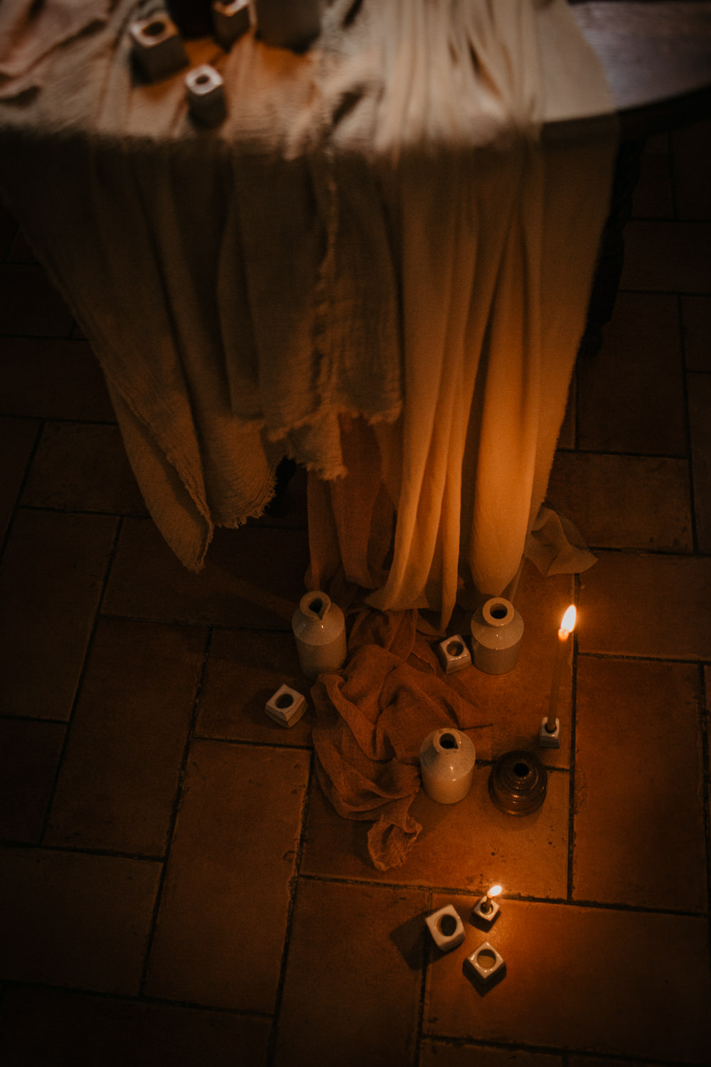 Earthy Earthenware Pottery Cases Candles Elopement Wedding Ideas Oilvejoy Photography