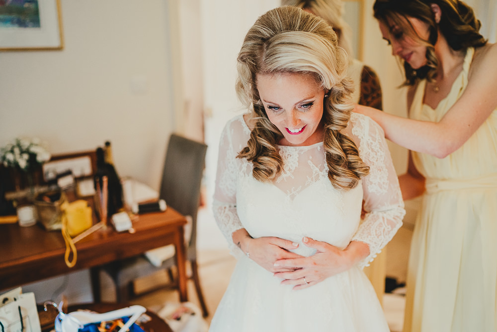 Bride Bridal Hair Waves Curls Elsecar Heritage Centre Wedding Ayesha Photography