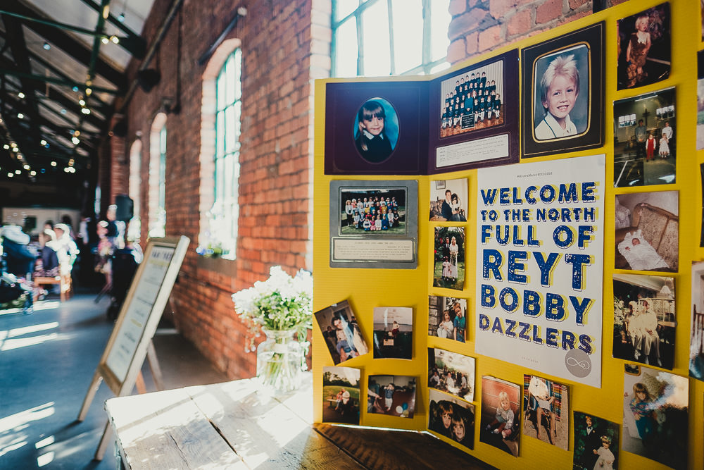 Photo Wall Backdrop Decor Elsecar Heritage Centre Wedding Ayesha Photography