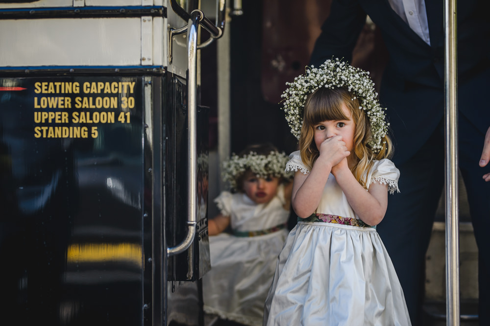 Flower Girl Floral Gypsophila Crown Hargate Hall Wedding Pixies in the Cellar