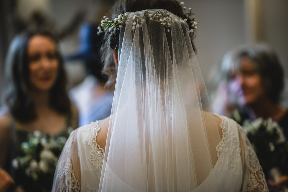 Wax Flower Floral Crown Veil Hargate Hall Wedding Pixies in the Cellar