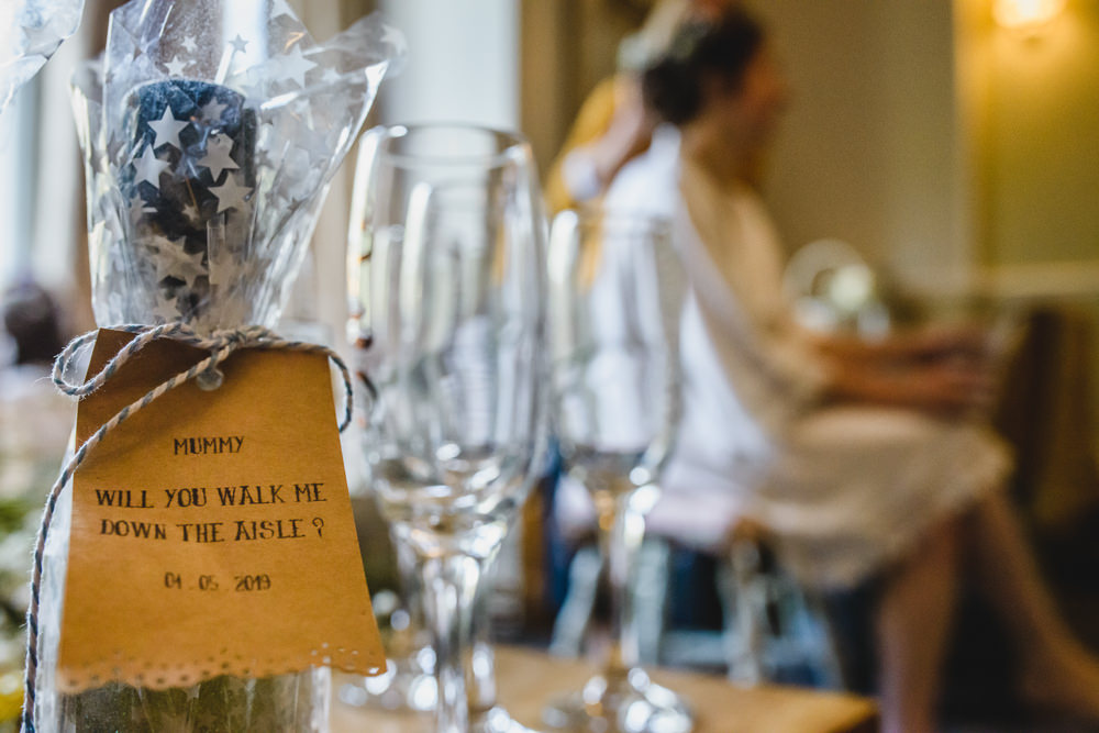 Gift Will You Walk Me Down the Aisle Hargate Hall Wedding Pixies in the Cellar
