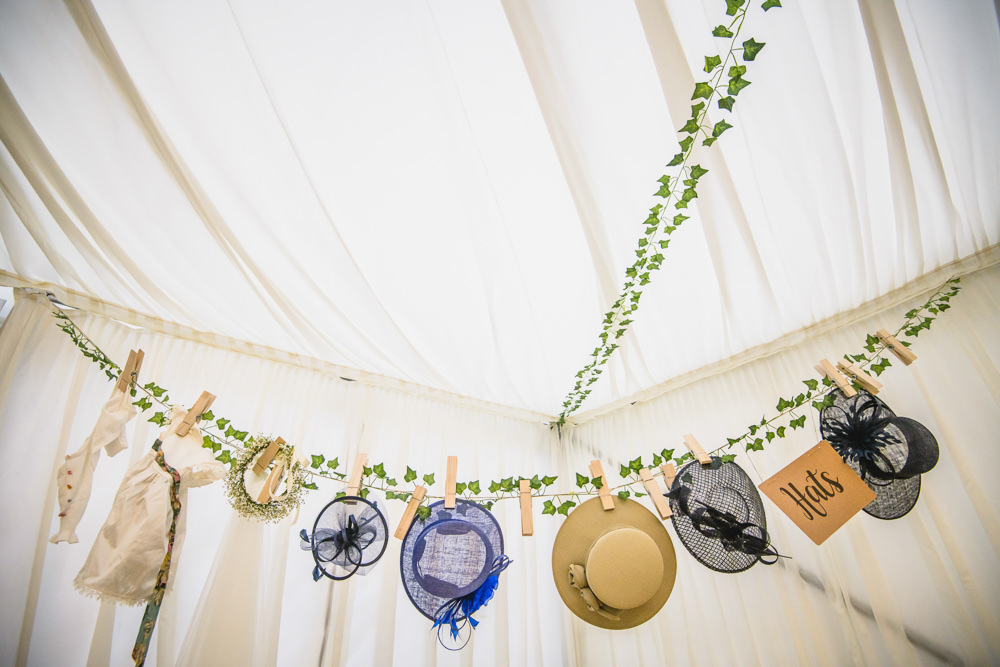 Hat Storage Line Peg Ivy Hats Hargate Hall Wedding Pixies in the Cellar