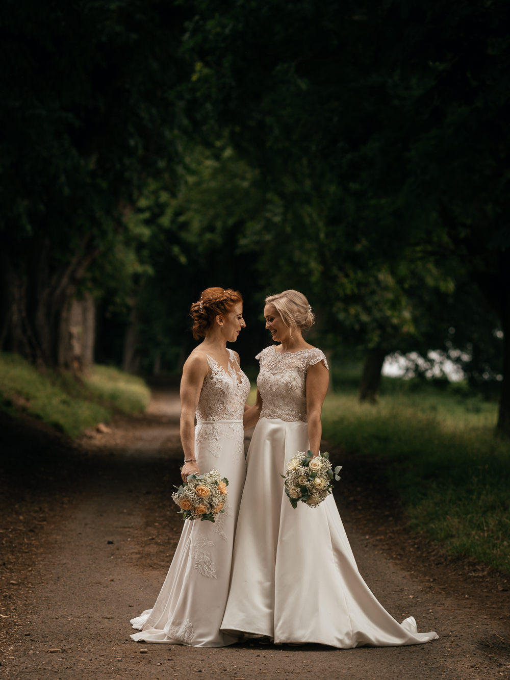 Bride Bridal Lace Embellished Dress Gown Cap Sleeve Halter Neck Mickleton Hills Farm Wedding Jules Barron Photography