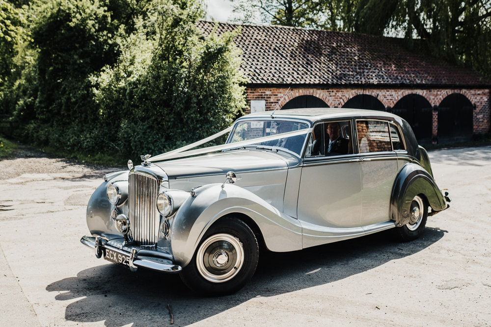 Bridal Transport Traditional Car Middlethorpe Hall Wedding Andy Withey Photography