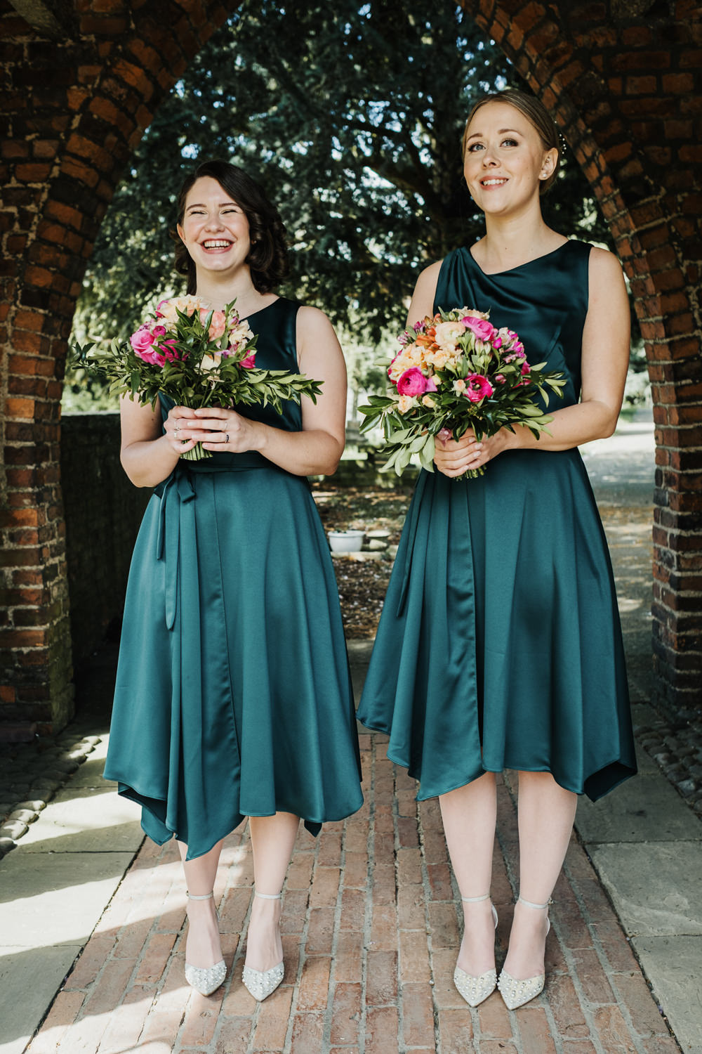 Forest Green Dress Bridesmaids Middlethorpe Hall Wedding Andy Withey Photography