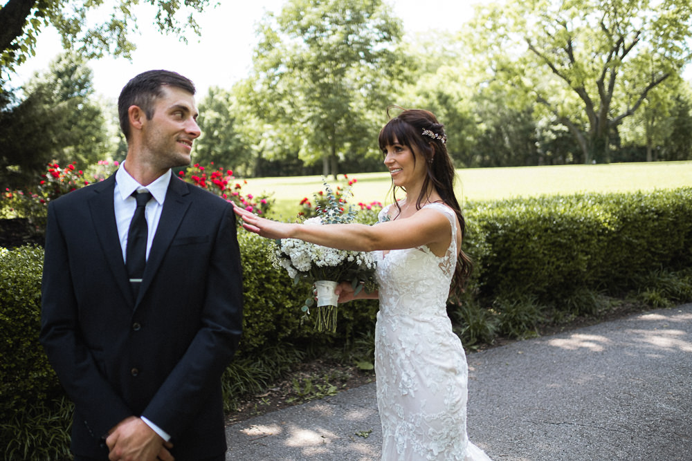 First Look Missouri Wedding Nick Mehn Photography