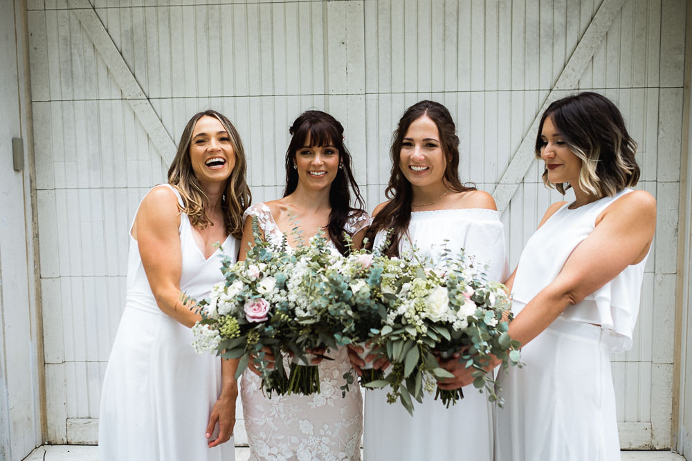 Bridesmaid Bridesmaid Dress Dresses Mismatched White Boho Missouri Wedding Nick Mehn Photography