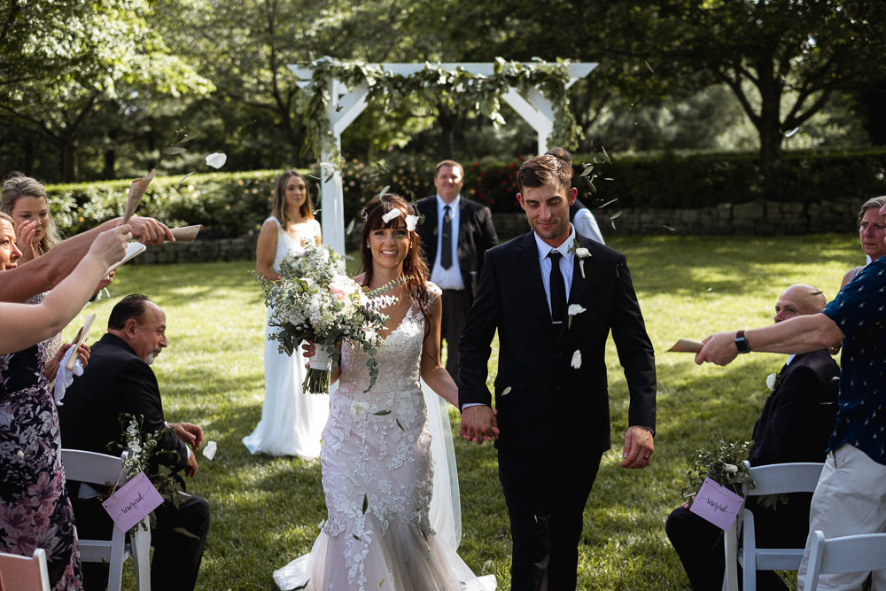 Confettti Aisle Ceremony Missouri Wedding Nick Mehn Photography