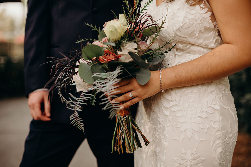 Bouquet Flowers Bride Bridal Protea Rose Orlando Wedding Dani Nichol Photography