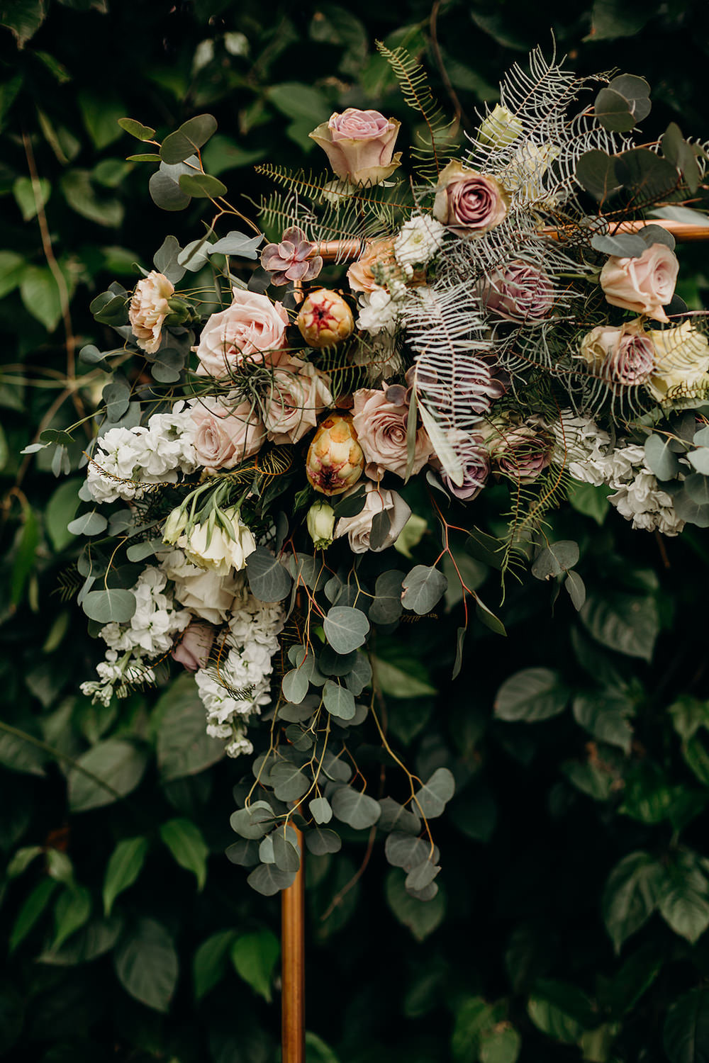 Flowers Flower Arch Arbour Ceremony Backdrop Orlando Wedding Dani Nichol Photography