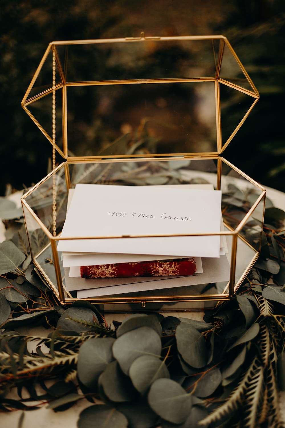Terrarium Card Box Orlando Wedding Dani Nichol Photography