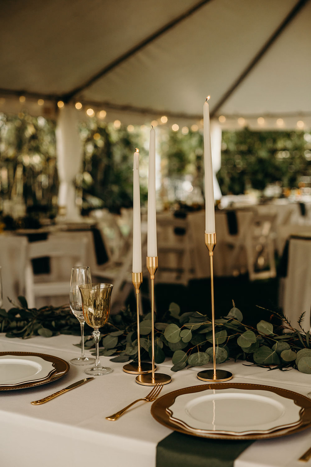 Gold Candlesticks Decor Decoration Orlando Wedding Dani Nichol Photography