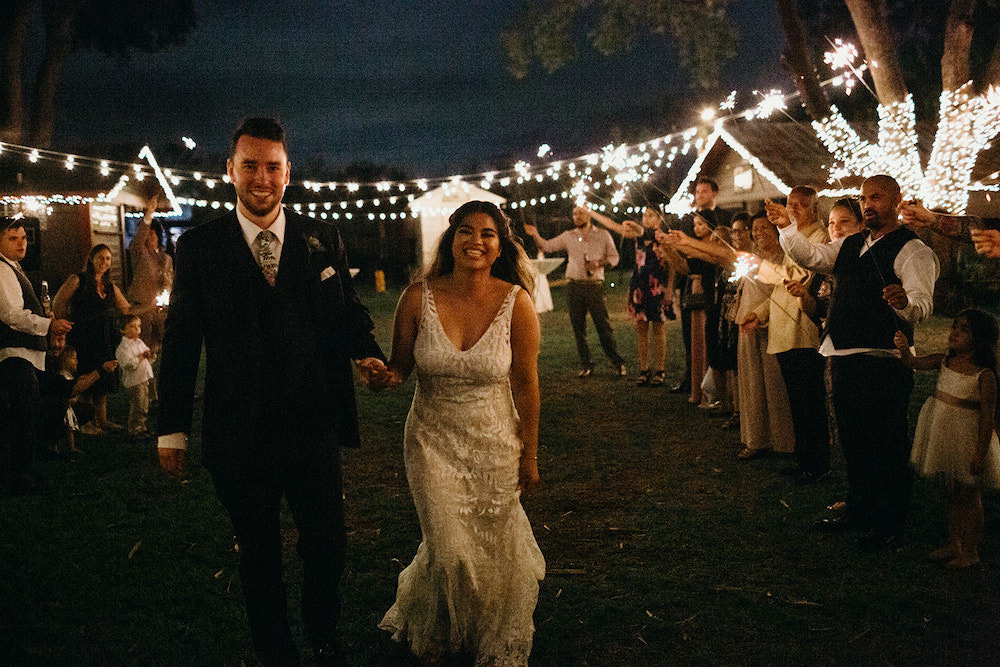 Sparklers Exit Send Off Orlando Wedding Dani Nichol Photography