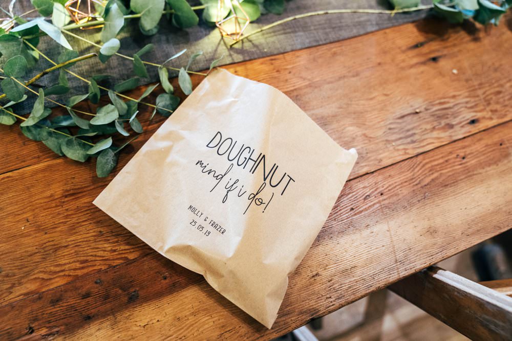 Donut Doughnut Bags Outdoor DIY Wedding Three Flowers Photography