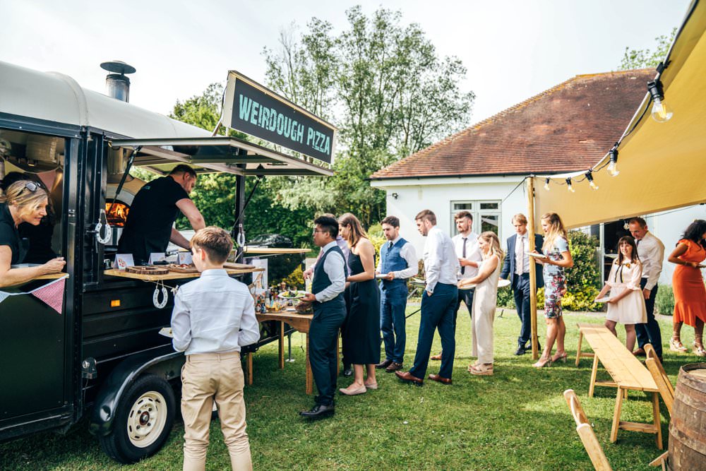 Pizza Truck Van Food Outdoor DIY Wedding Three Flowers Photography