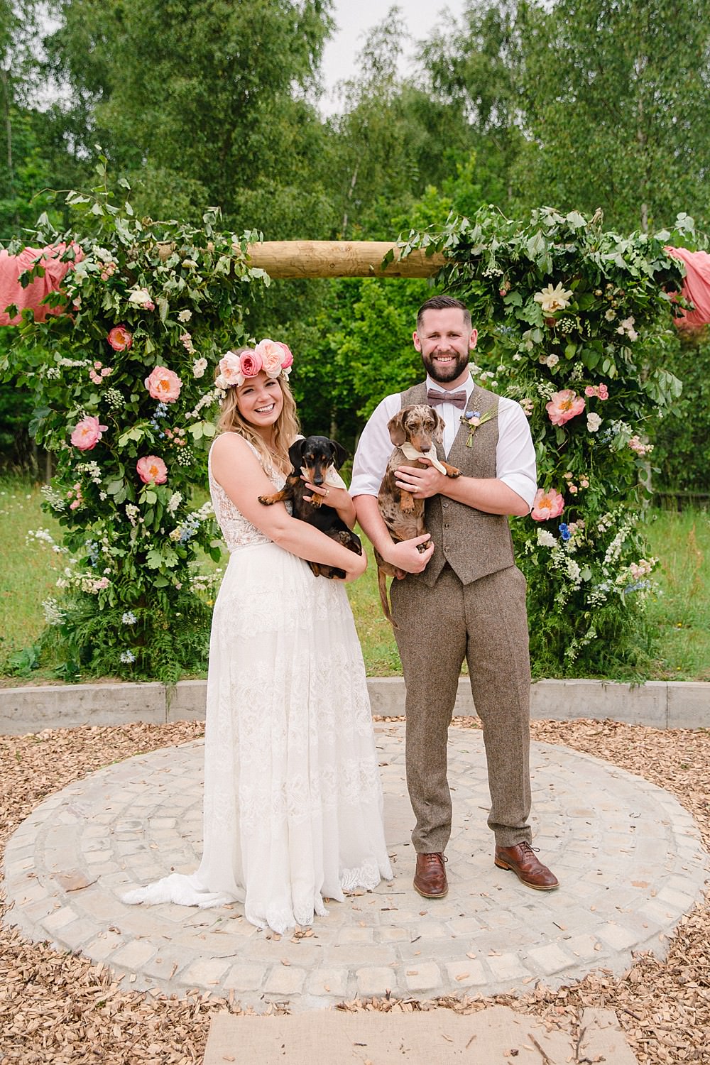 Ceremony Flowers Arch Aisle Meadow Wild Natural Flower Installation Pet Wedding Ideas Vicky Plum Photography