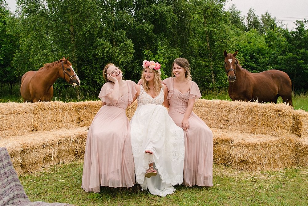Bridesmaid Bridesmaids Dress Dresses Pink Pet Wedding Ideas Vicky Plum Photography