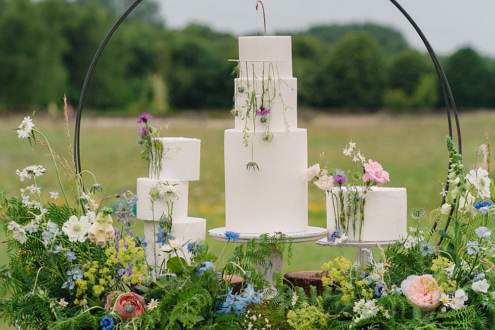Cake Table Cakes Hoop Greenery Foliage Flowers Table Dessert Wild Natural Pretty Pet Wedding Ideas Vicky Plum Photography