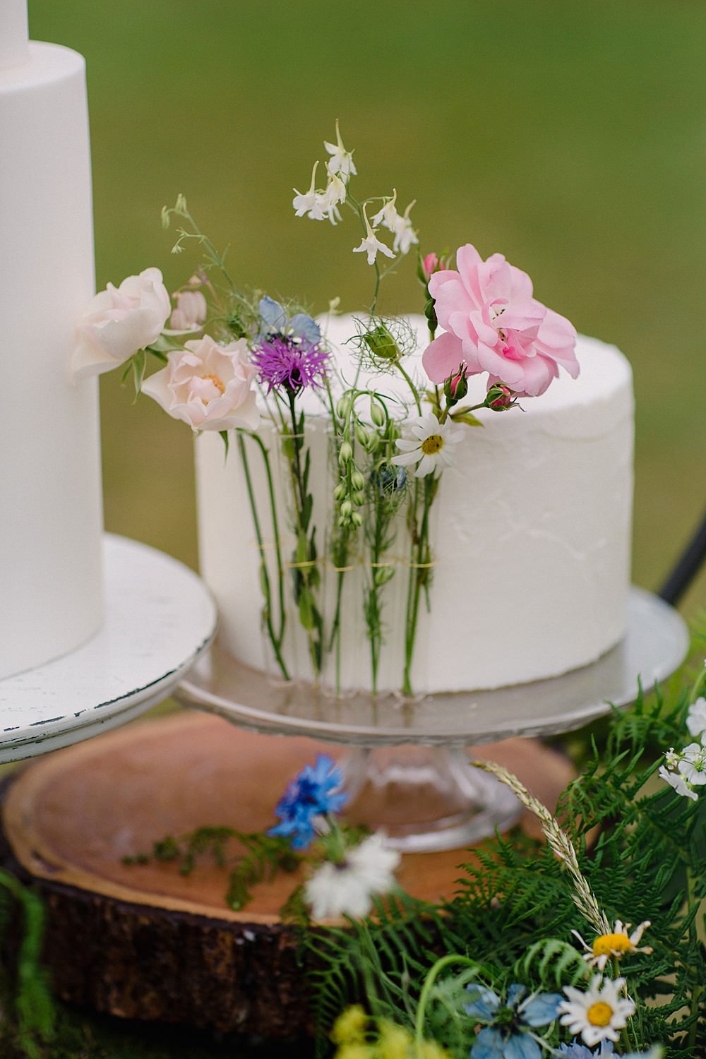 Iced Cake Test Tube Flowers Pretty Pet Wedding Ideas Vicky Plum Photography