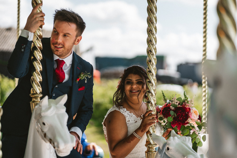 Bride Bridal V Neck A Line Dress Lace Overlay Blue Suit Groom Carousel Bouquet Preston Court Wedding The Last Of The Light