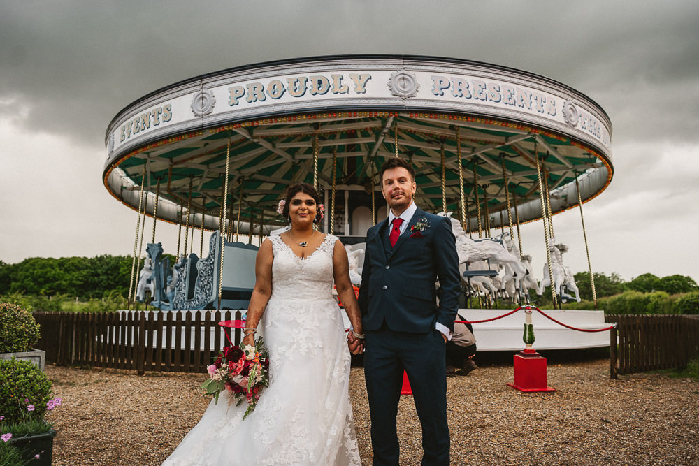 Bride Bridal V Neck A Line Dress Lace Overlay Blue Suit Groom Carousel Preston Court Wedding The Last Of The Light