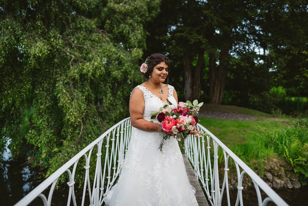 Bride Bridal V Neck A Line Dress Lace Overlay Bouquet Preston Court Wedding The Last Of The Light