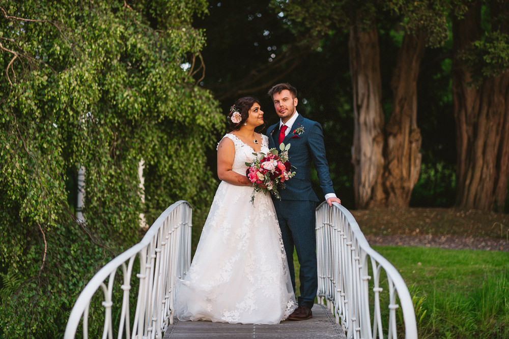 Bride Bridal V Neck A Line Dress Lace Overlay Blue Suit Groom Preston Court Wedding The Last Of The Light