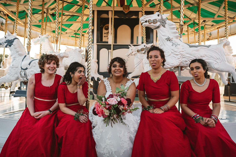 Bride Bridal V Neck A Line Dress Lace Overlay Red Pakistani Bridesmaids Preston Court Wedding The Last Of The Light