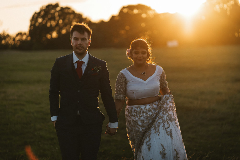 Bride Bridal Lengha Blue Suit Groom Preston Court Wedding The Last Of The Light