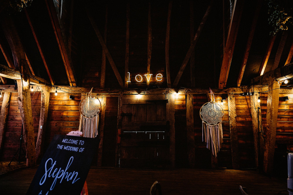Neon Sign Light Love Dreamcatchers Preston Court Wedding The Last Of The Light