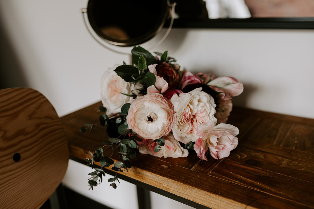 Pink Peony Blousy Blush Bride Bridal Bouquet Pumping House Wedding Jo Greenfield Photographer