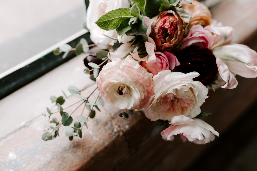 Pink Peony Blousy Blush Bride Bridal Bouquet Pumping House Wedding Jo Greenfield Photographer