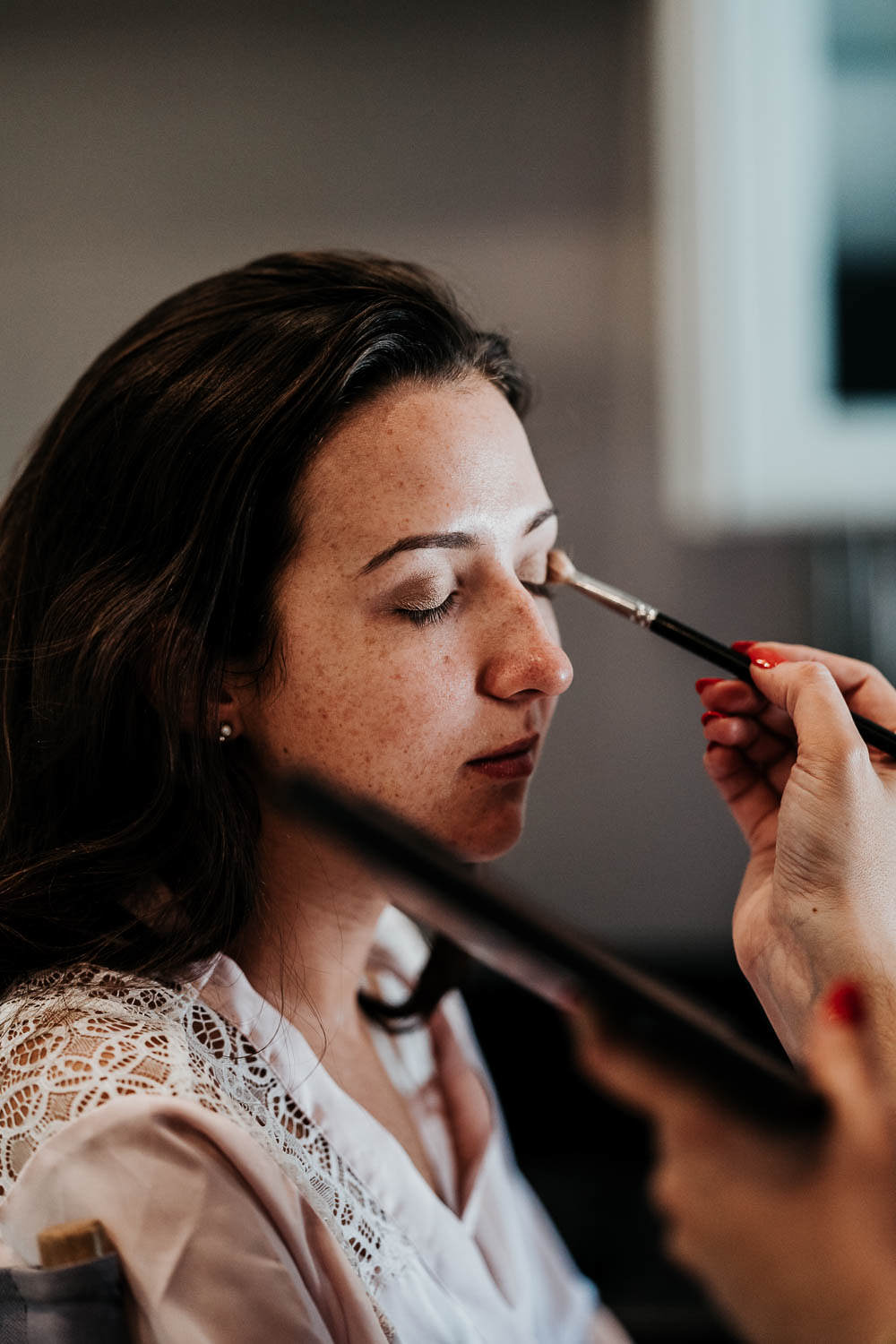 Bride Bridal Make Up Village Tipi Wedding Ryan Goold Photography