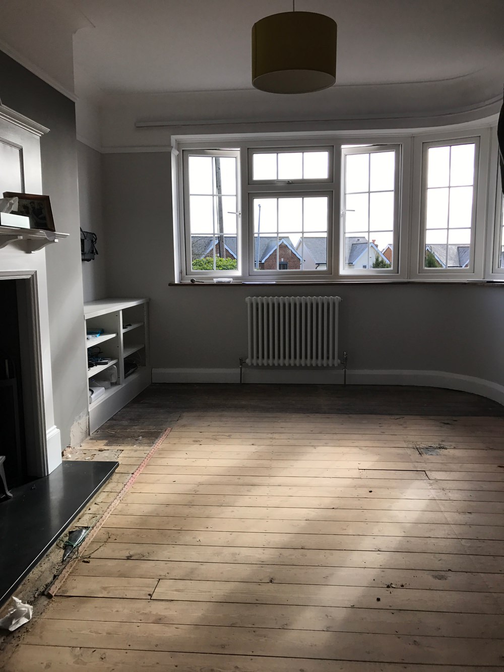 1930s House Living Room Renovation Semi-Detached Art Deco, image size:1000x1333